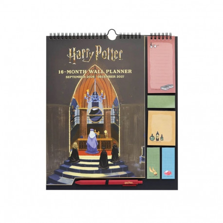 Harry Potter - Kalendarz ścienny / Planner miesięczny 2026/2027 (30 x 34 cm)