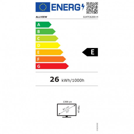 Allview HD Ready LED TV | 32ATC6200-H | 81 | Black