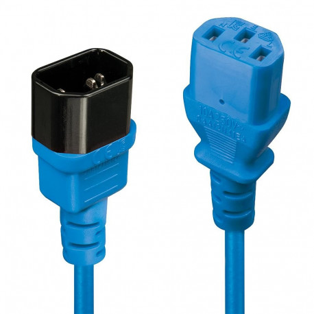 Lindy pikenduskaabel 4002888304726 2m IEC, sinine