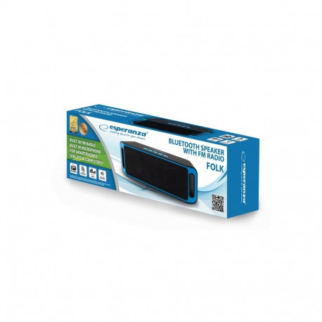 Speaker - Esperanza EP126KB 6 W Bluetooth Portable Stereo Black/Blue