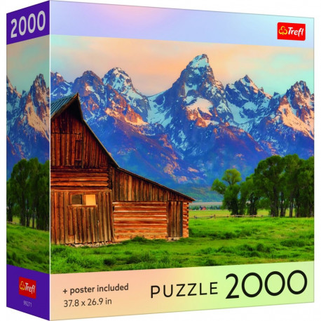 TREFL Puzzle with poster Teton Range, 2000 pcs