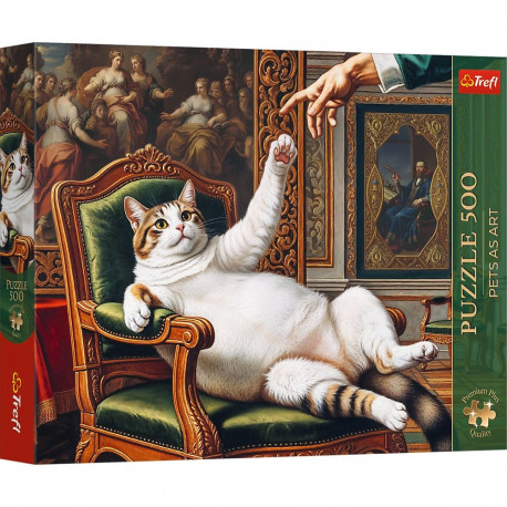 TREFL Premium Plus Puzzle His Fluffy Majesty, 500 pcs