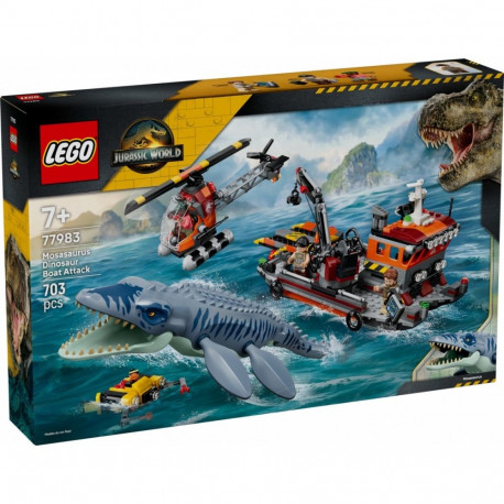 Bricks Jurassic World 77983 mosasauruse rünnak dinosaurusepaadile