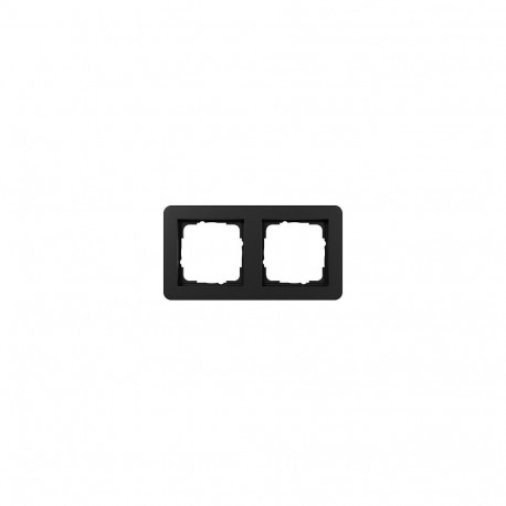 "GIRA 0212153 Abdeckrahmen 2f Gira E1 Schwarz m"