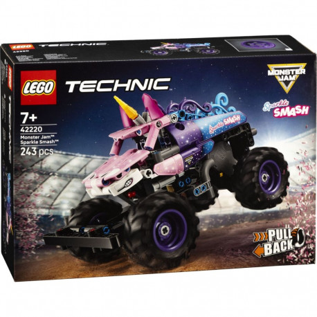 LEGO Technic 42220 Monster Jam Sparkle Smash tagasitõmbemootoriga
