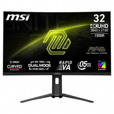 "80 cm (31.5"") 3840 x 2160 Pixel MSI 9S6-3DC54A-025 16:9 4K Ultra HD VA 0,5 ms 160 Hz HDR DisplayPo