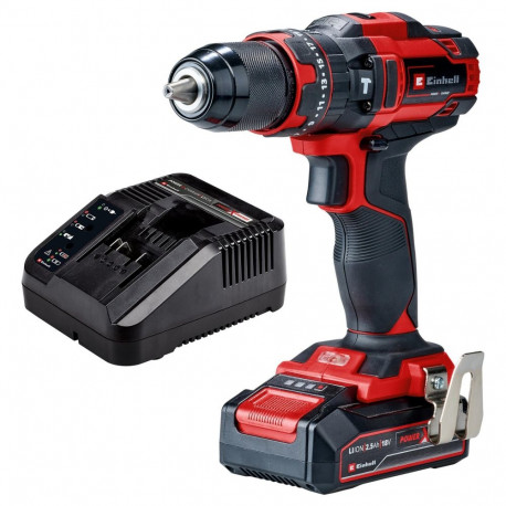 "Power X-Change Akku-Schlagbohrschrauber TE-CD 18/44 Li-i, 18Volt (schwarz/rot, Li-Ion-Akku 2,5Ah)"