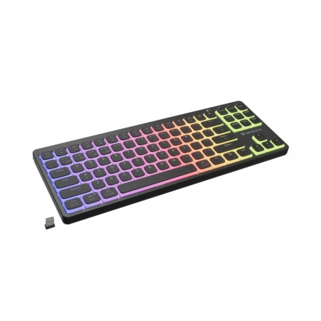 GENESIS mänguklaviatuur Thor 430 TKL USB + RF Wireless + Bluetooth QWERTY US English, must