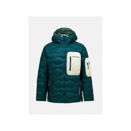 PEAK PERFORMANCE meeste sulejope M Helium Utility Down Hood Jacket XL, roheline