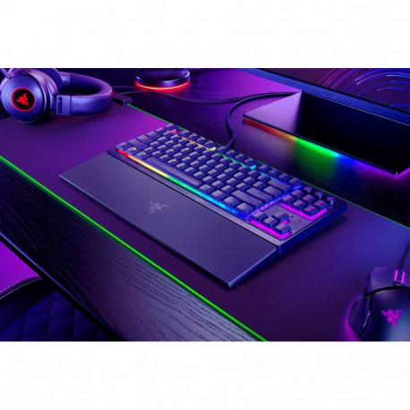 Razer Ornata V3 Tenkeyless Wired Gaming keyboard, Low-profile, RGB LED, USB QWERTY, US, Black
