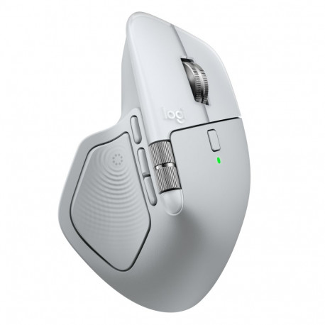 Logitech MX Master 4 for MAC Wireless Mouse RF Wireless + Bluetooth, 8000 DPI, White Silver