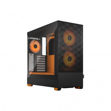 FRACTAL DESIGN Pop Air RGB oranž Core TG läbipaistev toon
