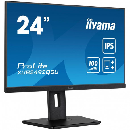 iiyama arvutimonitor ProLite XUB2492QSU-B1 60.5cm (23.8") 2560 x 1440 pixels Quad HD LED, must