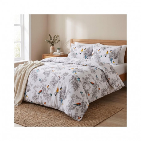 BED COV SET Bird Wilde SATEEN 160x200CM