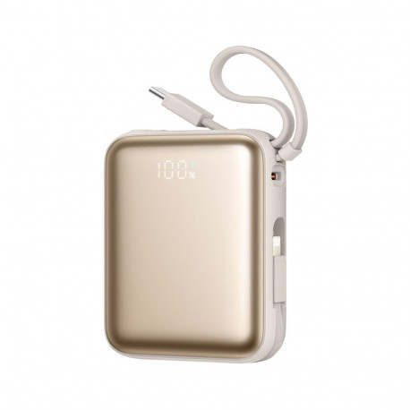 Joyroom Joyroom JR-PBF27 22.5W 10000mAh Powerbank with Two Built-in Cables - Gold