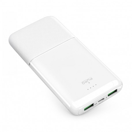 Puro Powerbank Puro DAILY 10 PLUS 10000mAh 2x USBA / 1x USB-C 22.5W - white