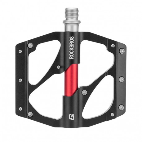 Rockbros Rockbros 2020-12BBK Platform Aluminum Bicycle Pedals - Black