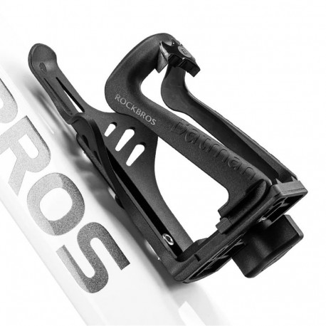 Rockbros Rockbros 2-3D Adjustable Bottle Holder for Bikes and Motorcycles - Black