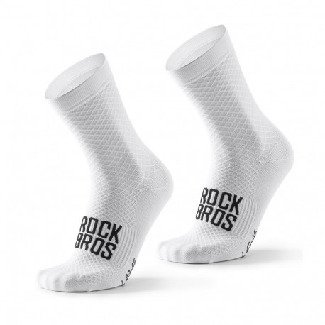 Rockbros Rockbros 49210016001 ROAD TO SKY Cycling Socks 43-46 cm - White