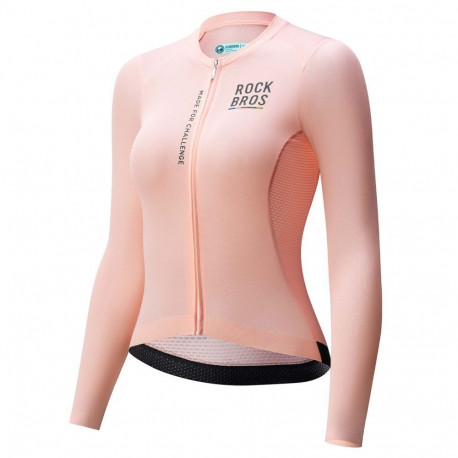Rockbros Rockbros 15110012010 ROAD TO SKY women's cycling jersey long sleeve S - pink