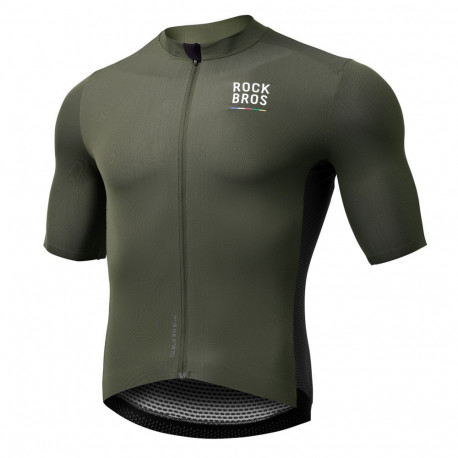 Rockbros Rockbros 15220004003 ROAD TO SKY men's cycling jersey short sleeve M - green