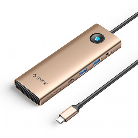 Orico Orico PW11 9in1 USB-C Docking Station 2x USB-A 3.0 1x USB-C 3.0 1x USB-C PD 100 1x HDMI 4K 60H