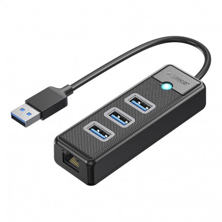 Orico Orico PW3UR25-U3 USB Hub 4-Port 3x USB-A 3.0 1x RJ45 2.5G Ethernet 1 m - Black