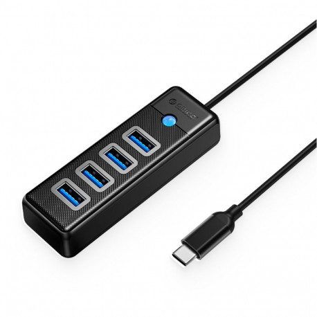 Orico Orico PW4U-C3 USB Hub 4-Port USB-A 3.0 1.8m - Black
