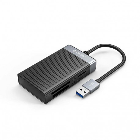 Orico Orico CL4D-A3 USB-A 3.0 SD microSD CF MS 5 Gb/s Memory Card Reader - Black and Silver