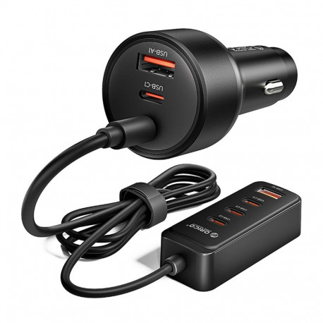 Orico Orico ChargeClip 108W Car Charger 2x USB-A + 4x USB-C with Clip - Black