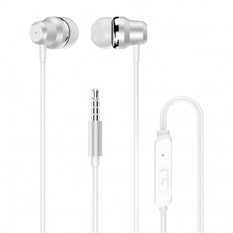 Dudao Dudao X10PRO wired headphones, mini jack 3.5mm, in-ear with remote control - white