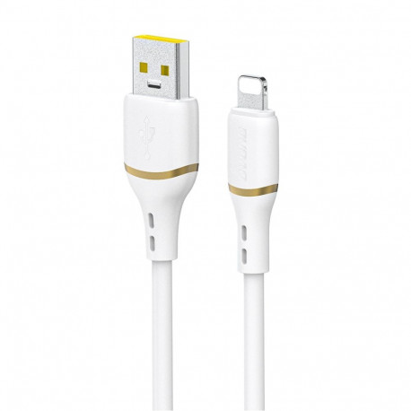 Dudao Dudao L25L USB-A - Lightning Cable 1m 30W with Soft Silicone Braid - White
