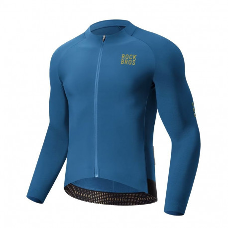 Rockbros Rockbros YDWT020 Diamond cycling jersey spring/autumn/winter size XXXL - blue