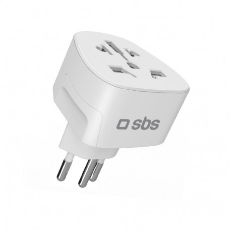 SBS SBS CH Travel Adapter - Universal - White