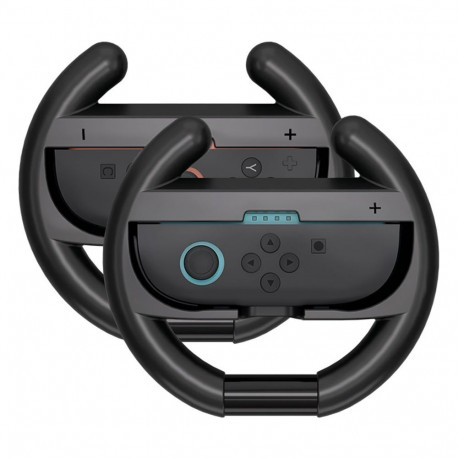 Hurtel Nintendo Switch 2 Joy-Con Racing Wheel (Pack of 2) - Black