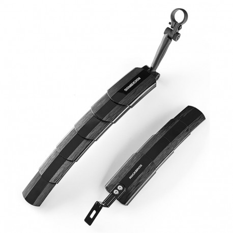 Rockbros Rockbros FK-810 Folding Telescopic Bicycle Fender Set - Black
