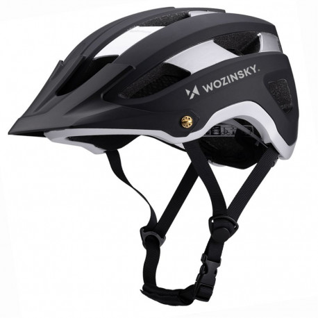 Wozinsky Wozinsky MTB bicycle helmet with removable visor, lightweight L - black and silver
