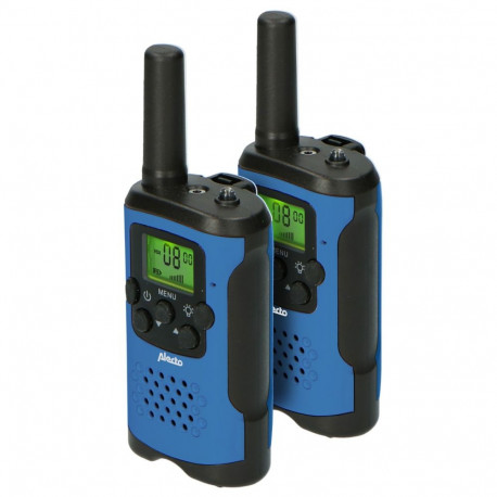 Alecto Walkie Talkie 2-Pack for Kids, 7 km Range, Blue/Black