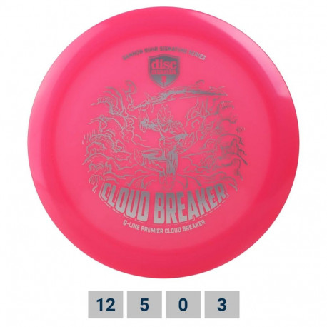 Discgolf DISCMANIA Distance Driver Q-LINE PREMIER Cloudbreaker Gannon Buhr Signature Pink 12/5/0/3
