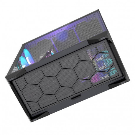 Computer Case - MODECOM Volcano SPACE XL ARGB Full Tower E-ATX 5F Black