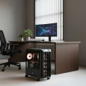 The MC-851 Mobile CPU Stand Cart is an adjustable under-desk floor holder designed 