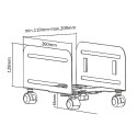 The MC-851 Mobile CPU Stand Cart is an adjustable under-desk floor holder designed 