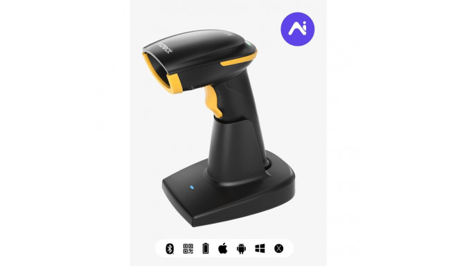Inateck BCST-36 Handheld bar code reader 2D CMOS Black, Yellow