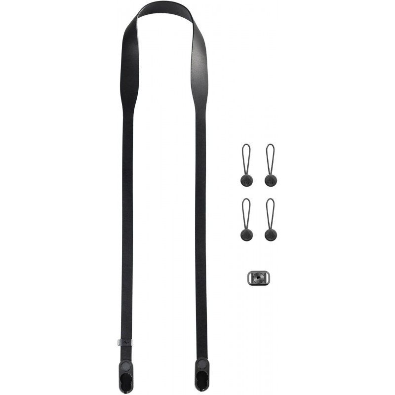 Peak Design kaamerarihm Form Leather Long, must