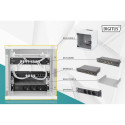 Digitus 10" Network Set, 6U cabinet, shelf, PDU, 8-port switch, CAT 6 patch panel, Grey | Digitus | 