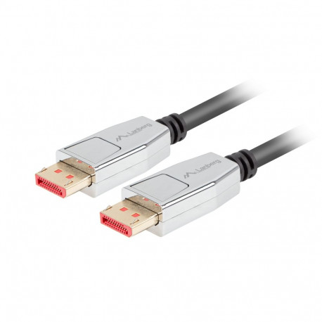 Lanberg DisplayPort M/M Cable 20 PIN V1.4 8K 60HZ | CA-DPDP-20CU-0018-BK | DisplayPort to DisplayPor