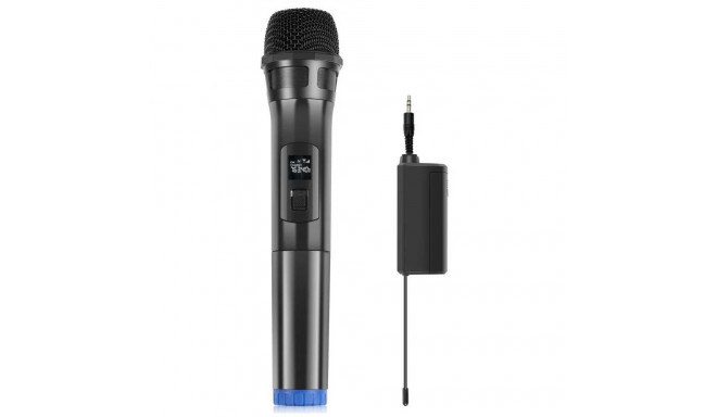 Puluz PU628B UHF Wireless Dynamic Microphone with LED Display (Black)
