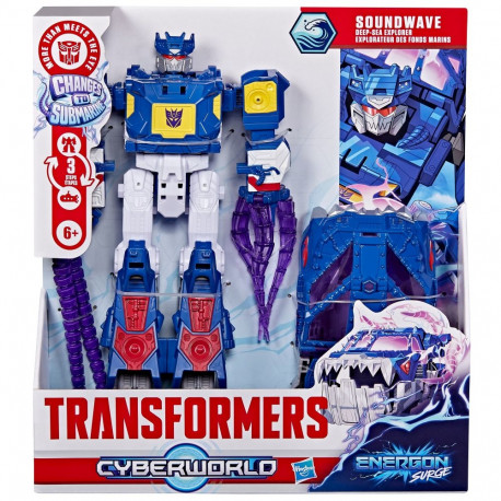 TRANSFORMERS Cyberverse figure Soundwave deep sea explorer 22,5 cm