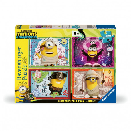 Ravensburger pusle 4x100 tk: Käsilased ja koletised film - Ooops