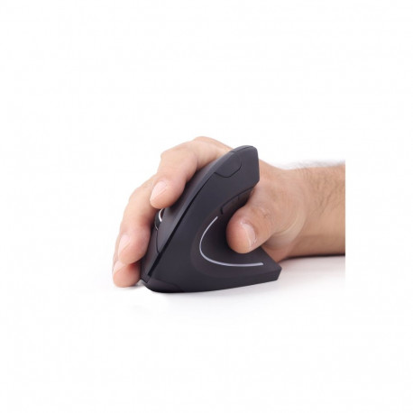 GEMBIRD optiline hiir MUSW-ERGO-01 ergonoomiline juhtmevaba 1600DPI USB, must